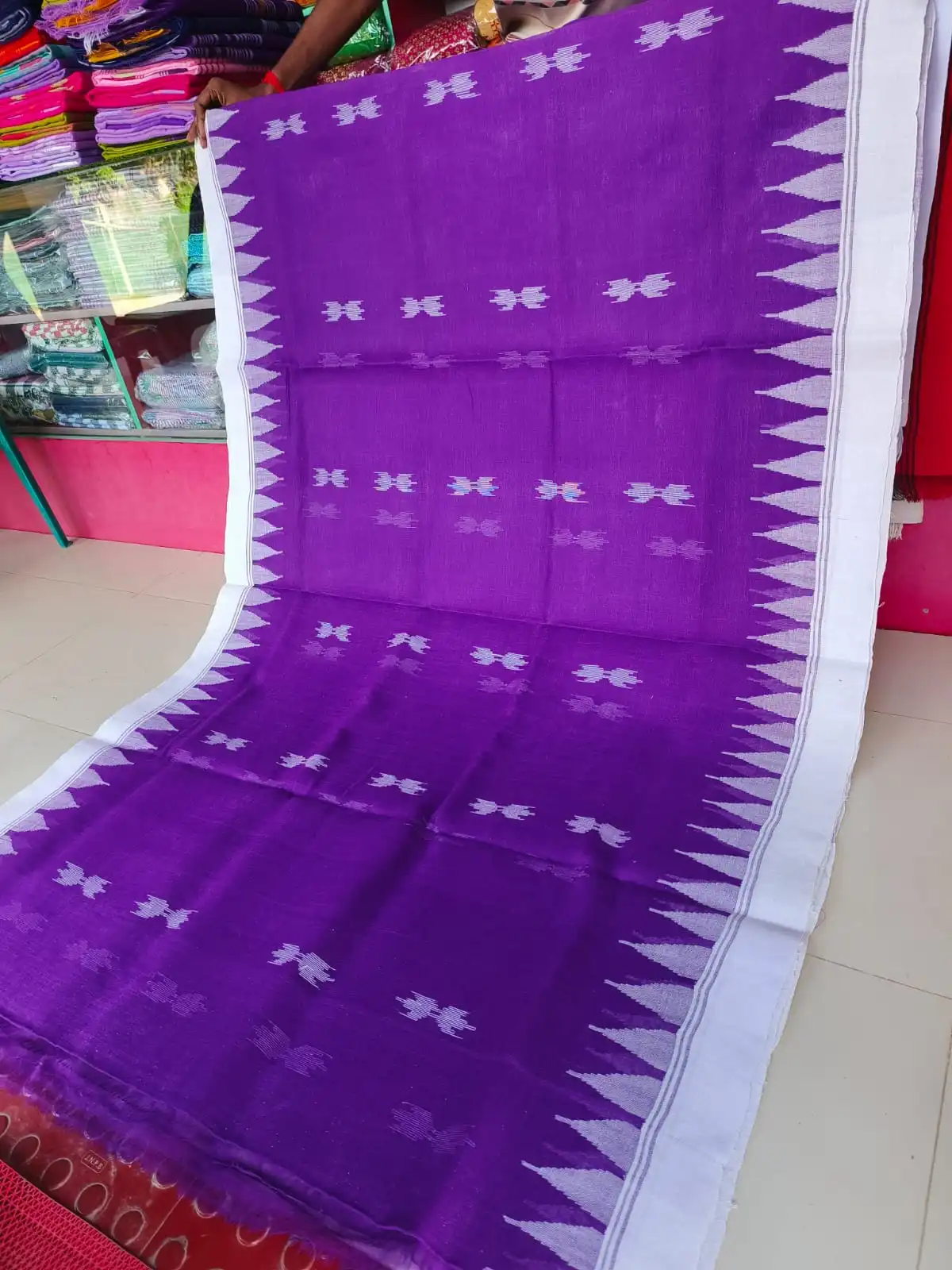 Shiuli Flower Monipuri Saree