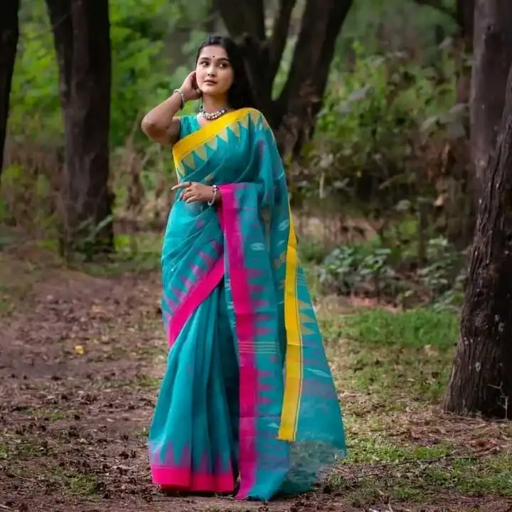 Shiuli Flower Monipuri Saree