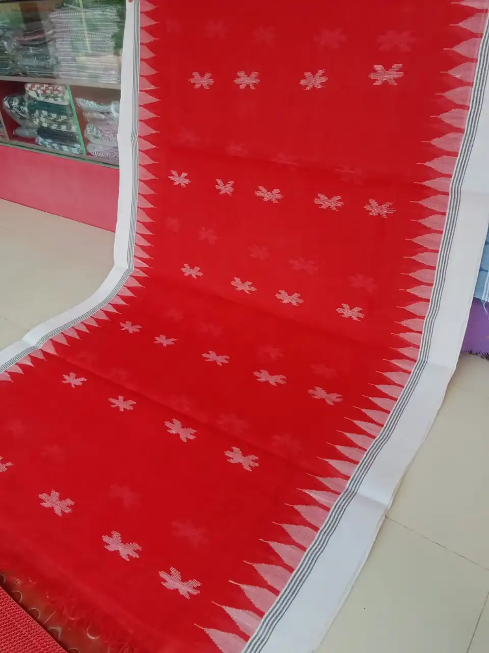 Shiuli Flower Monipuri Saree