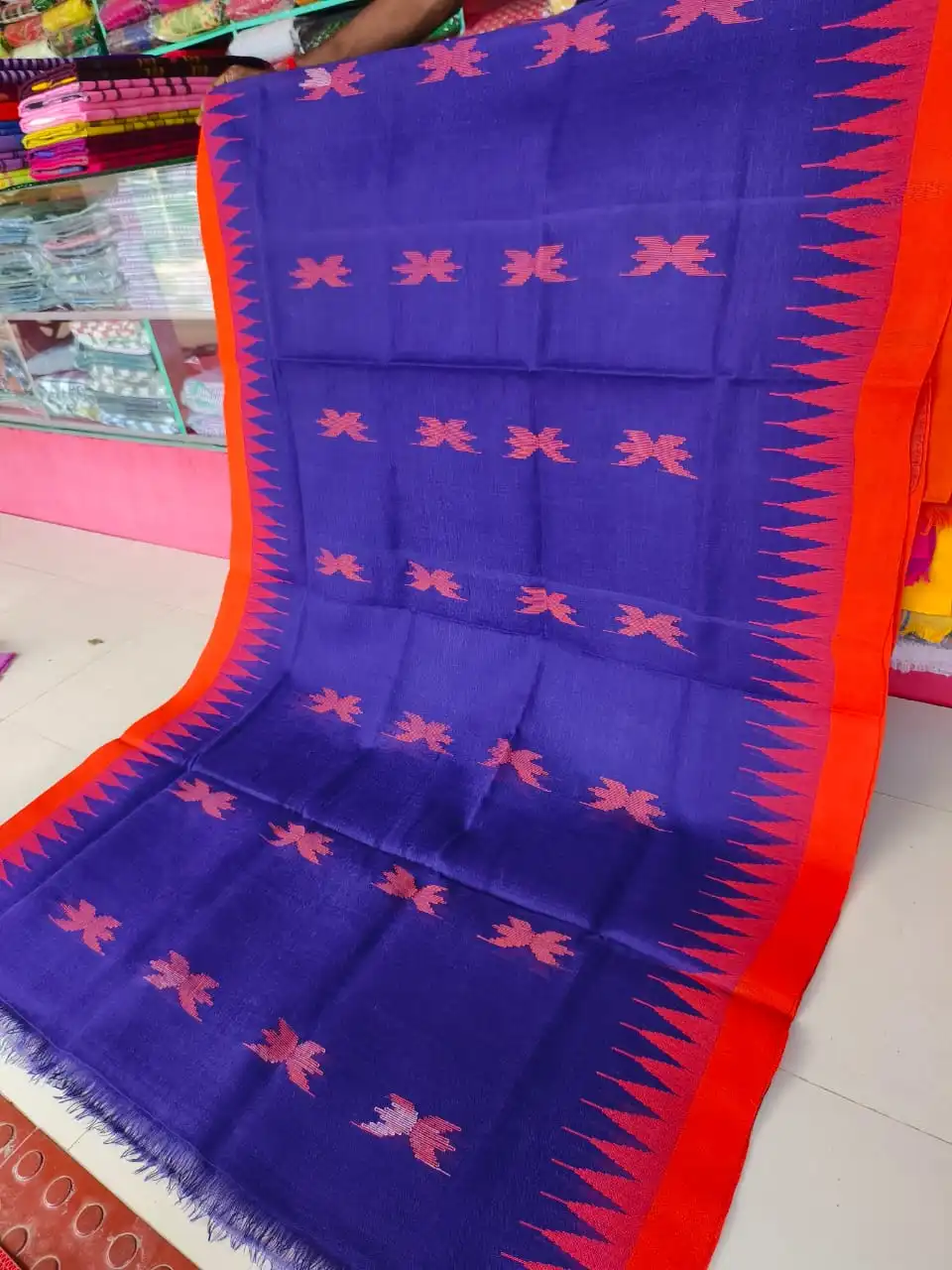 Shiuli Flower Monipuri Saree